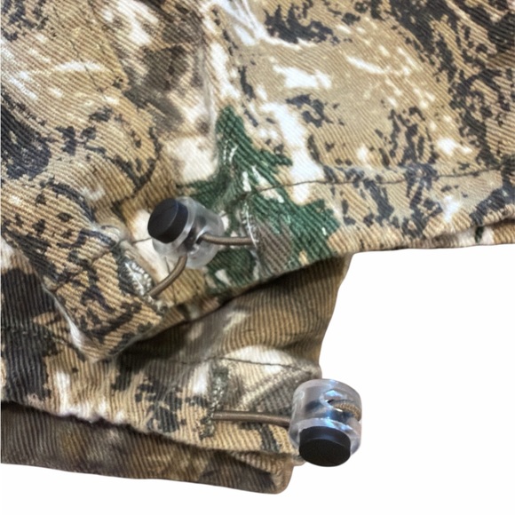 Camo Cargo Pants Size Large Brown Camouflage Wide Leg Pull On Style Relaxed Fit - Picture 11 of 15